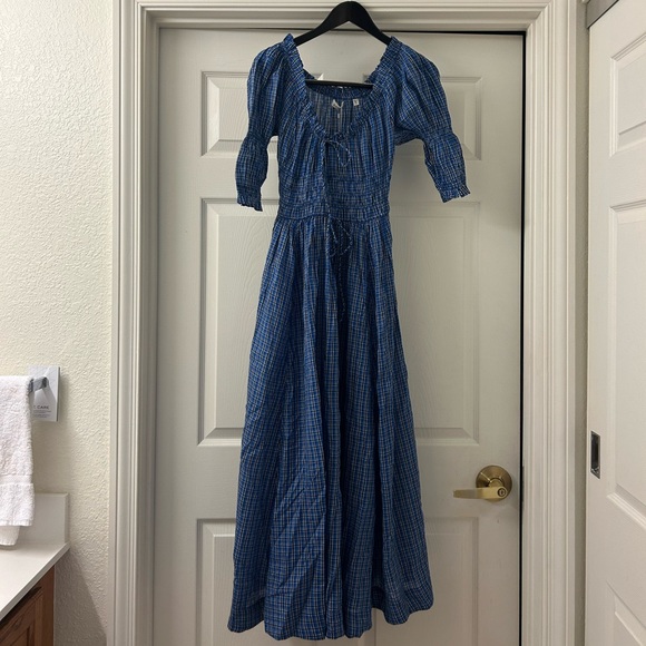 Doen Ischia dress in cassis check - Picture 4 of 5